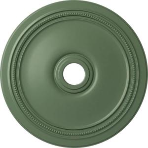 imageEkena Millwork CM24DIPGS Diane Ceiling Medallion 24OD x 3 58ID x 1 14P Fits Canopies up to 6 14 HandPainted Pharaohs GoldHandPainted Athenian Green