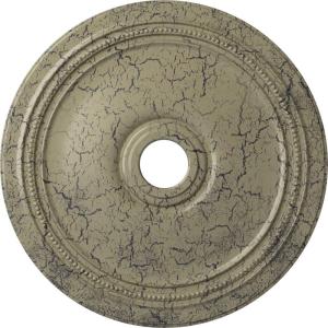 imageEkena Millwork CM24DIPGS Diane Ceiling Medallion 24OD x 3 58ID x 1 14P Fits Canopies up to 6 14 HandPainted Pharaohs GoldHandPainted Castle Stone Crackle