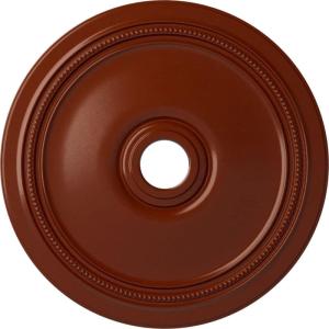 imageEkena Millwork CM24DIPGS Diane Ceiling Medallion 24OD x 3 58ID x 1 14P Fits Canopies up to 6 14 HandPainted Pharaohs GoldHandPainted Firebrick