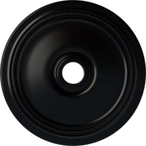 imageEkena Millwork CM24DIPGS Diane Ceiling Medallion 24OD x 3 58ID x 1 14P Fits Canopies up to 6 14 HandPainted Pharaohs GoldHandPainted Jet Black