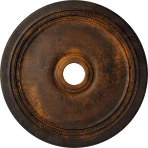 imageEkena Millwork CM24DIPGS Diane Ceiling Medallion 24OD x 3 58ID x 1 14P Fits Canopies up to 6 14 HandPainted Pharaohs GoldHandPainted Rust