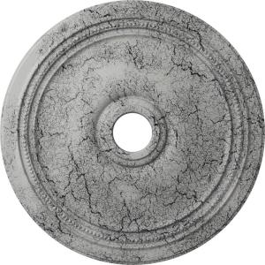 imageEkena Millwork CM24DIPGS Diane Ceiling Medallion 24OD x 3 58ID x 1 14P Fits Canopies up to 6 14 HandPainted Pharaohs GoldHandPainted Ultra Pure White Crackle