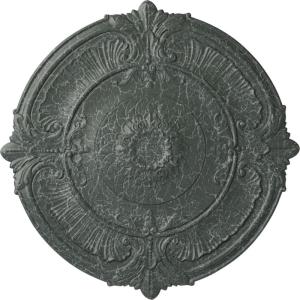 imageEkena Millwork CM39AT Attica Ceiling Medallion 39 12OD x 2 12P Fits Canopies up to 3 34 Factory PrimedAthenian Green Crackle Flat Finish