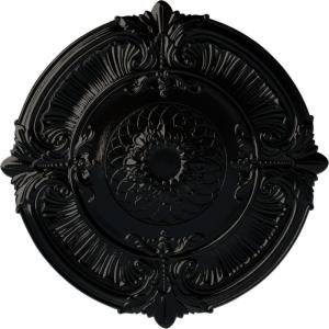 imageEkena Millwork CM39AT Attica Ceiling Medallion 39 12OD x 2 12P Fits Canopies up to 3 34 Factory PrimedBlack Pearl Metallic Series