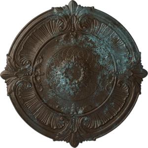 imageEkena Millwork CM39AT Attica Ceiling Medallion 39 12OD x 2 12P Fits Canopies up to 3 34 Factory PrimedBronze Blue Patina Metallic Series