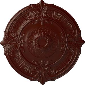 imageEkena Millwork CM39AT Attica Ceiling Medallion 39 12OD x 2 12P Fits Canopies up to 3 34 Factory PrimedBrushed Mahogany Flat Finish