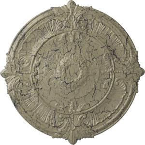 imageEkena Millwork CM39AT Attica Ceiling Medallion 39 12OD x 2 12P Fits Canopies up to 3 34 Factory PrimedCastle Stone Crackle Flat Finish