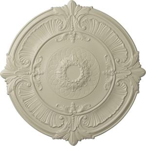 imageEkena Millwork CM39AT Attica Ceiling Medallion 39 12OD x 2 12P Fits Canopies up to 3 34 Factory PrimedClear Yellow Flat Finish