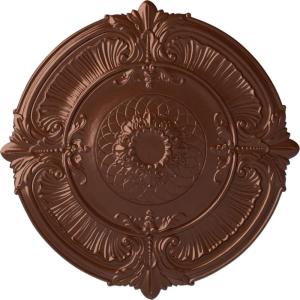 imageEkena Millwork CM39AT Attica Ceiling Medallion 39 12OD x 2 12P Fits Canopies up to 3 34 Factory PrimedCopper Penny Metallic Series