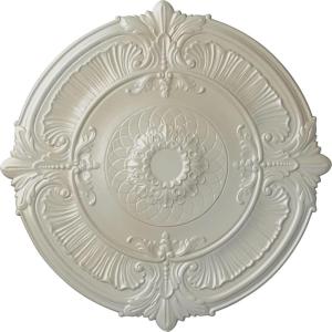 imageEkena Millwork CM39AT Attica Ceiling Medallion 39 12OD x 2 12P Fits Canopies up to 3 34 Factory PrimedFlash Blue Metallic Series