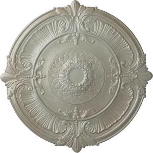 imageEkena Millwork CM39AT Attica Ceiling Medallion 39 12OD x 2 12P Fits Canopies up to 3 34 Factory PrimedFlash Gold Metallic Series