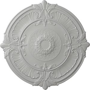 imageEkena Millwork CM39AT Attica Ceiling Medallion 39 12OD x 2 12P Fits Canopies up to 3 34 Factory PrimedFrost Flat Finish
