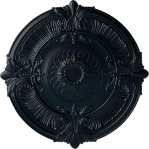 imageEkena Millwork CM39AT Attica Ceiling Medallion 39 12OD x 2 12P Fits Canopies up to 3 34 Factory PrimedNight Shade Flat Finish