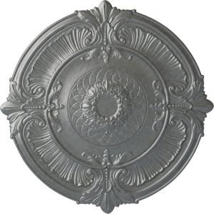 imageEkena Millwork CM39AT Attica Ceiling Medallion 39 12OD x 2 12P Fits Canopies up to 3 34 Factory PrimedPlatinum Metallic Series