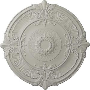 imageEkena Millwork CM39AT Attica Ceiling Medallion 39 12OD x 2 12P Fits Canopies up to 3 34 Factory PrimedPot of Cream Flat Finish