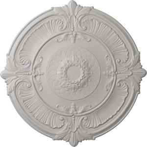 imageEkena Millwork CM39AT Attica Ceiling Medallion 39 12OD x 2 12P Fits Canopies up to 3 34 Factory PrimedUltra Pure White Flat Finish