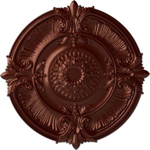imageEkena Millwork CM53ATFCS Attica Acanthus Leaf Ceiling Medallion 53 12OD x 3 12P Fits Canopies up to 4 58 HandPainted Flash CopperAntique Copper Metallic Series