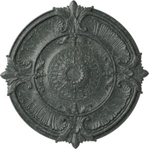 imageEkena Millwork CM53ATFCS Attica Acanthus Leaf Ceiling Medallion 53 12OD x 3 12P Fits Canopies up to 4 58 HandPainted Flash CopperAthenian Green Crackle Flat Finish
