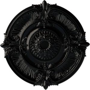imageEkena Millwork CM53ATFCS Attica Acanthus Leaf Ceiling Medallion 53 12OD x 3 12P Fits Canopies up to 4 58 HandPainted Flash CopperBlack Pearl Metallic Series