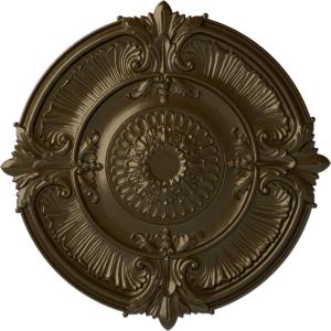 imageEkena Millwork CM53ATFCS Attica Acanthus Leaf Ceiling Medallion 53 12OD x 3 12P Fits Canopies up to 4 58 HandPainted Flash CopperBrass Metallic Series