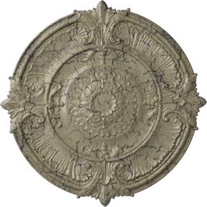 imageEkena Millwork CM53ATFCS Attica Acanthus Leaf Ceiling Medallion 53 12OD x 3 12P Fits Canopies up to 4 58 HandPainted Flash CopperCastle Stone Crackle Flat Finish