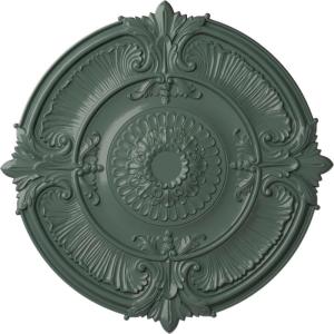 imageEkena Millwork CM53ATFCS Attica Acanthus Leaf Ceiling Medallion 53 12OD x 3 12P Fits Canopies up to 4 58 HandPainted Flash CopperCloud Burst Flat Finish