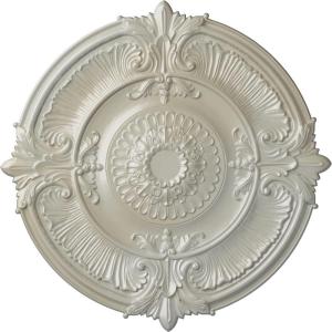 imageEkena Millwork CM53ATFCS Attica Acanthus Leaf Ceiling Medallion 53 12OD x 3 12P Fits Canopies up to 4 58 HandPainted Flash CopperFlash Blue Metallic Series