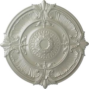imageEkena Millwork CM53ATFCS Attica Acanthus Leaf Ceiling Medallion 53 12OD x 3 12P Fits Canopies up to 4 58 HandPainted Flash CopperFlash Copper Metallic Series