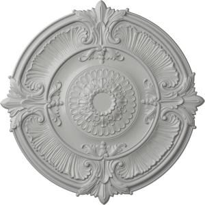 imageEkena Millwork CM53ATFCS Attica Acanthus Leaf Ceiling Medallion 53 12OD x 3 12P Fits Canopies up to 4 58 HandPainted Flash CopperFrost Flat Finish