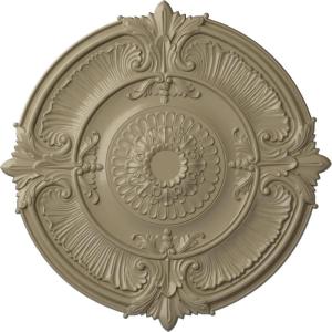 imageEkena Millwork CM53ATFCS Attica Acanthus Leaf Ceiling Medallion 53 12OD x 3 12P Fits Canopies up to 4 58 HandPainted Flash CopperGobi Desert Flat Finish