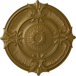 imageEkena Millwork CM53ATFCS Attica Acanthus Leaf Ceiling Medallion 53 12OD x 3 12P Fits Canopies up to 4 58 HandPainted Flash CopperGold Rush Metallic Series