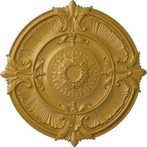 imageEkena Millwork CM53ATFCS Attica Acanthus Leaf Ceiling Medallion 53 12OD x 3 12P Fits Canopies up to 4 58 HandPainted Flash CopperIridescent Gold Metallic Series