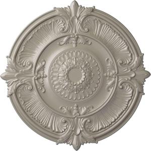imageEkena Millwork CM53ATFCS Attica Acanthus Leaf Ceiling Medallion 53 12OD x 3 12P Fits Canopies up to 4 58 HandPainted Flash CopperPearl White Metallic Series