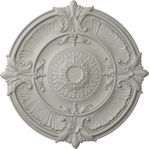 imageEkena Millwork CM53ATFCS Attica Acanthus Leaf Ceiling Medallion 53 12OD x 3 12P Fits Canopies up to 4 58 HandPainted Flash CopperPot of Cream Flat Finish