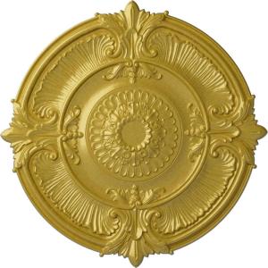 imageEkena Millwork CM53ATFCS Attica Acanthus Leaf Ceiling Medallion 53 12OD x 3 12P Fits Canopies up to 4 58 HandPainted Flash CopperRich Gold Metallic Series