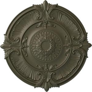 imageEkena Millwork CM53ATFCS Attica Acanthus Leaf Ceiling Medallion 53 12OD x 3 12P Fits Canopies up to 4 58 HandPainted Flash CopperWitch Hazel Flat Finish