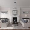 image11 38OD x 3 58ID x 1 18P Leaf Ceiling Medallion Fits Canopies up to 4 34Americana Flat Finish