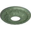 image11 38OD x 3 58ID x 1 18P Leaf Ceiling Medallion Fits Canopies up to 4 34Athenian Green Flat Finish