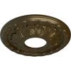 image11 38OD x 3 58ID x 1 18P Leaf Ceiling Medallion Fits Canopies up to 4 34Brass Metallic Series