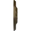 image11 38OD x 3 58ID x 1 18P Leaf Ceiling Medallion Fits Canopies up to 4 34Brass Metallic Series