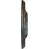 image11 38OD x 3 58ID x 1 18P Leaf Ceiling Medallion Fits Canopies up to 4 34Bronze Blue Patina Metallic Series