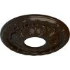 image11 38OD x 3 58ID x 1 18P Leaf Ceiling Medallion Fits Canopies up to 4 34Bronze Metallic Series