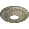 image11 38OD x 3 58ID x 1 18P Leaf Ceiling Medallion Fits Canopies up to 4 34Castle Stone Crackle Flat Finish
