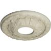 image11 38OD x 3 58ID x 1 18P Leaf Ceiling Medallion Fits Canopies up to 4 34Clear Yellow Flat Finish