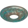 image11 38OD x 3 58ID x 1 18P Leaf Ceiling Medallion Fits Canopies up to 4 34Copper Green Patina Metallic Series