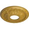 image11 38OD x 3 58ID x 1 18P Leaf Ceiling Medallion Fits Canopies up to 4 34Iridescent Gold Metallic Series