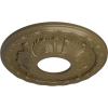 image11 38OD x 3 58ID x 1 18P Leaf Ceiling Medallion Fits Canopies up to 4 34Mississippi Mud Flat Finish
