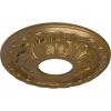 image11 38OD x 3 58ID x 1 18P Leaf Ceiling Medallion Fits Canopies up to 4 34Pale Gold Metallic Series
