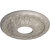 image11 38OD x 3 58ID x 1 18P Leaf Ceiling Medallion Fits Canopies up to 4 34Pearl White Metallic Series