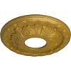 image11 38OD x 3 58ID x 1 18P Leaf Ceiling Medallion Fits Canopies up to 4 34Pharaohs Gold Metallic Series
